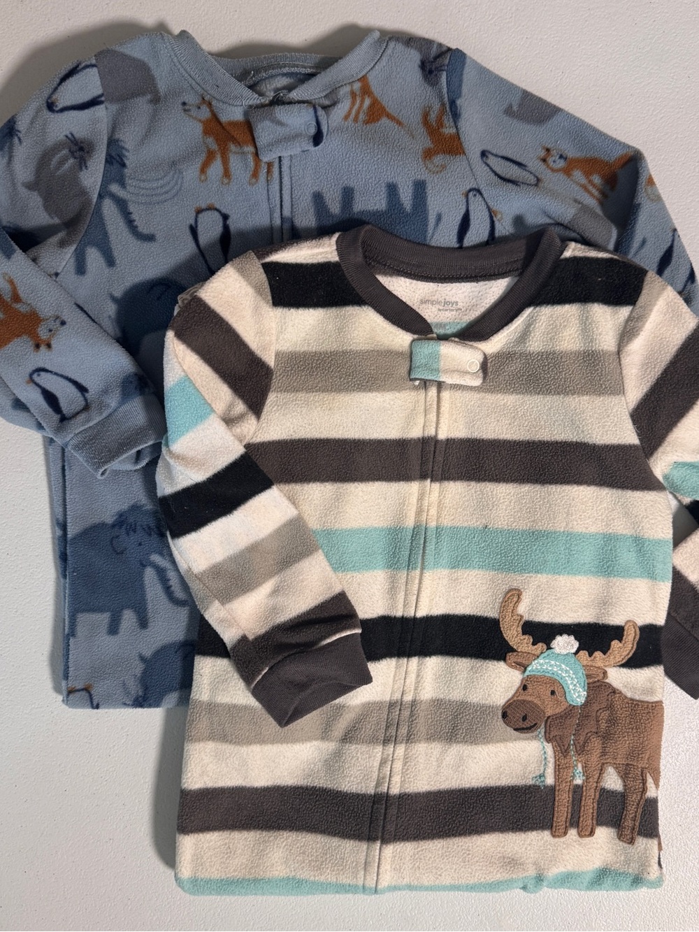 Carter’s Footie Pajamas 24M 2T Fleece Winter PJs